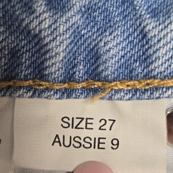 Rolla's Jeans Womens 27 Heide High Rise Loose Straight Light Wash Organic Cotton - Picture 7 of 12